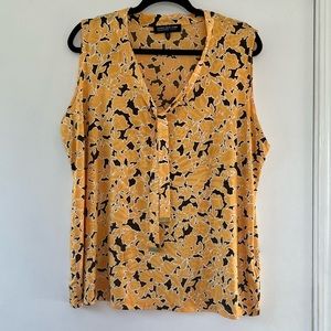 Jones New York Yellow Sleeveless Top